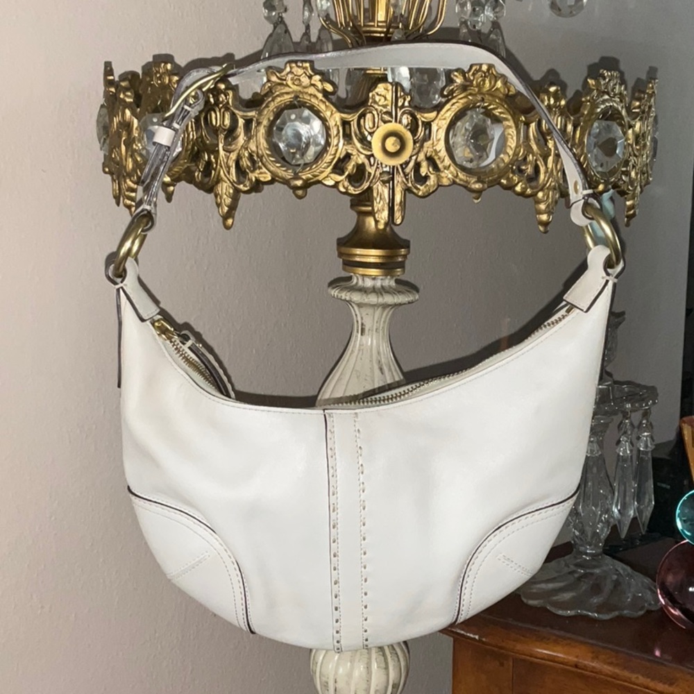 SOLD Coach Cream Leather SOHO Y2K Hobo Bag - Picture 5 of 5